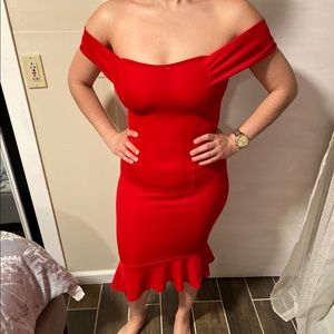 Red dress